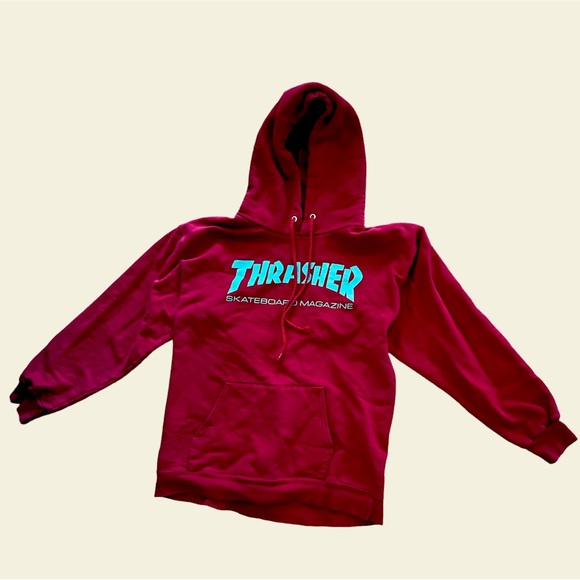 Thrasher Hoodie Original Red Justin Bieber - Picture 2 of 6